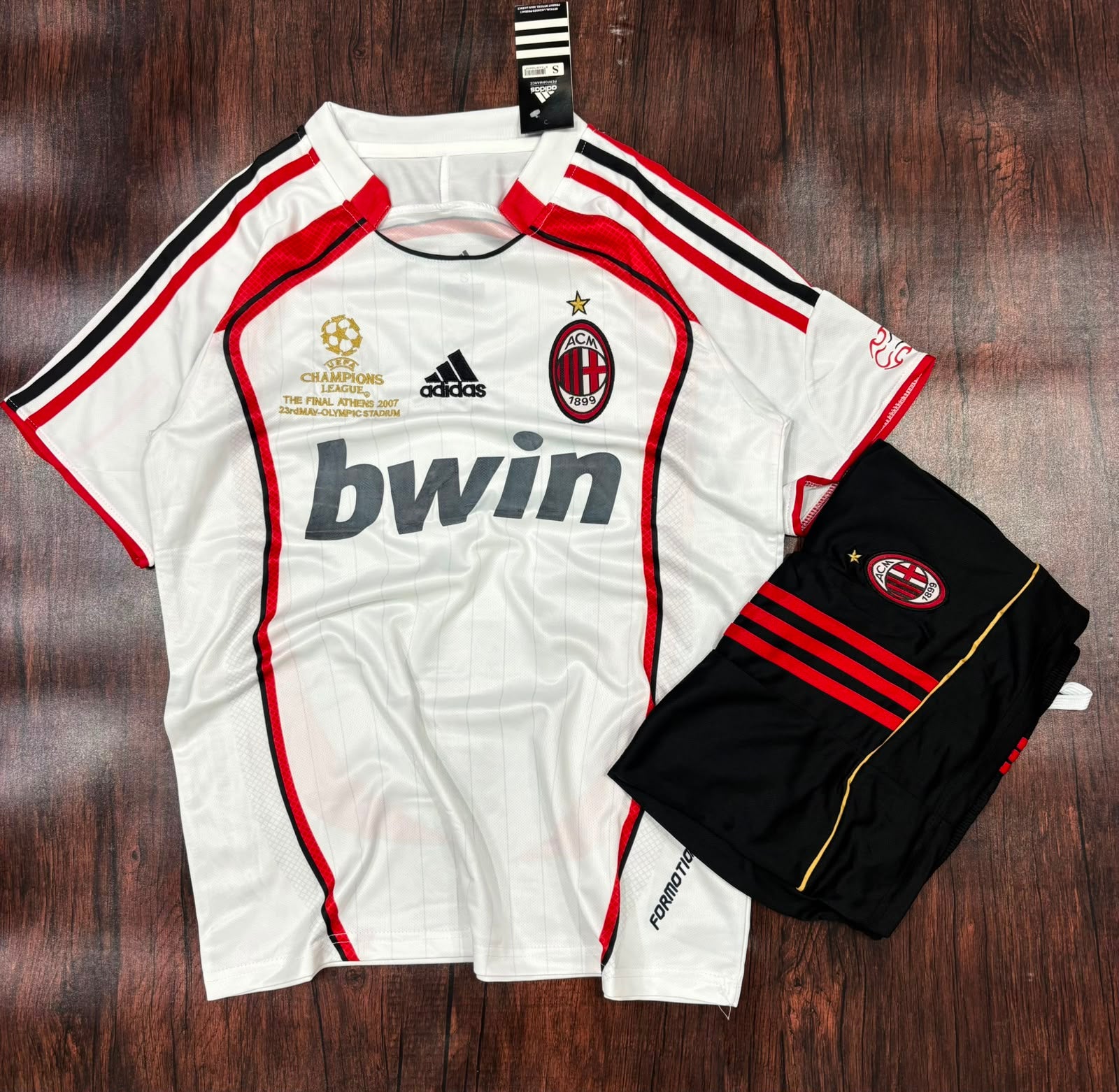 AC Milan 2006-07 Home Jersey with Shorts (Fan Version)
