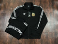 Argentina Black Cotton Fleece Zipper