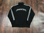 Argentina Black Cotton Fleece Zipper