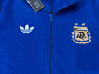 Argentina Blue Cotton Fleece Zipper