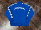 Argentina Blue Cotton Fleece Zipper