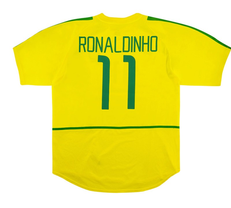 Brazil FIFA World Cup 2002 Home Jersey (Retro)