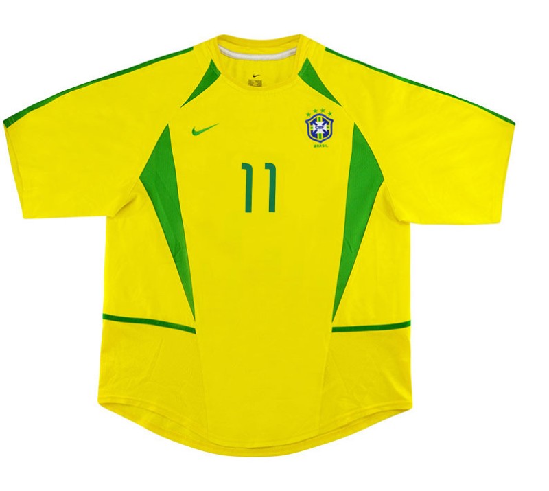 Brazil FIFA World Cup 2002 Home Jersey (Retro)