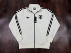Japan Away White Cotton Fleece Zipper