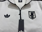 Japan Away White Cotton Fleece Zipper