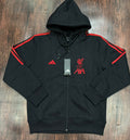Liverpool FC 2025-26 Black Hooded Zipper (Fan Version)