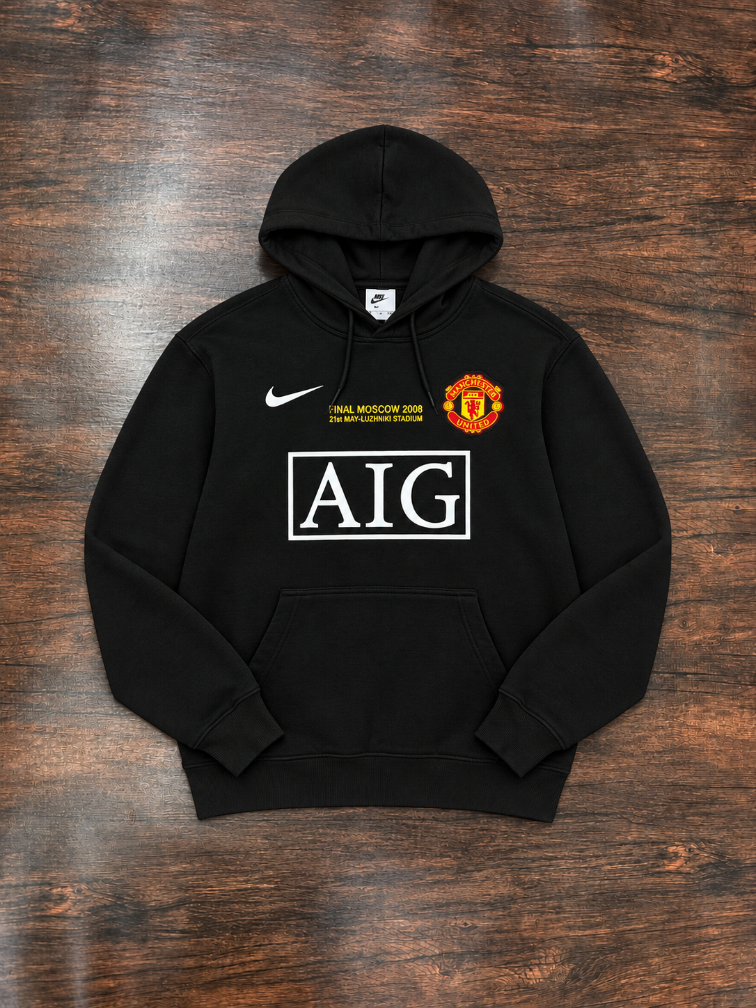 Manchester United 2007-08 Moscow Final Hoodie (Fan Version)