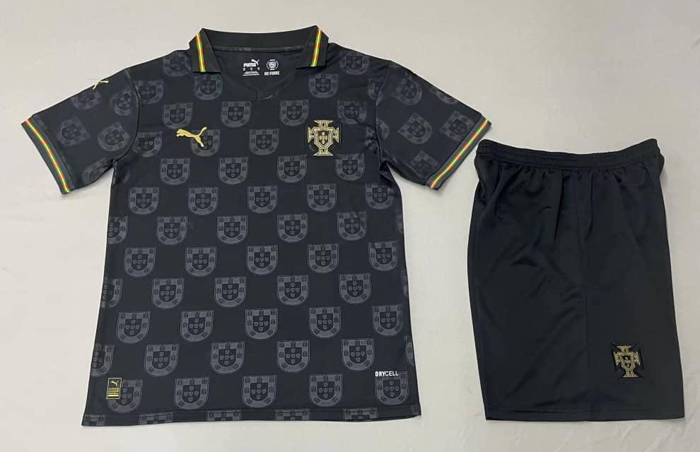 Portugal Black 2025 Special Edition Jersey with Shorts (Fan Version)