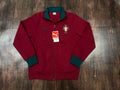 Portugal Maroon Cotton Fleece Zipper